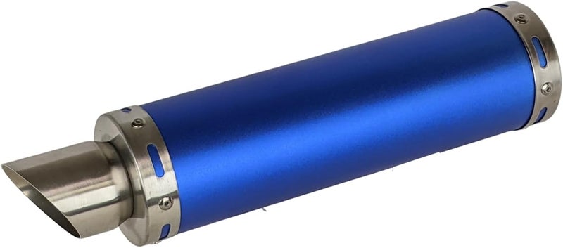 RedCap High Performance Exhaust System Muffler for GY6 50cc Scooter Moped TaoTao Jonway Kymco 139QMB (Blue) - Image 2